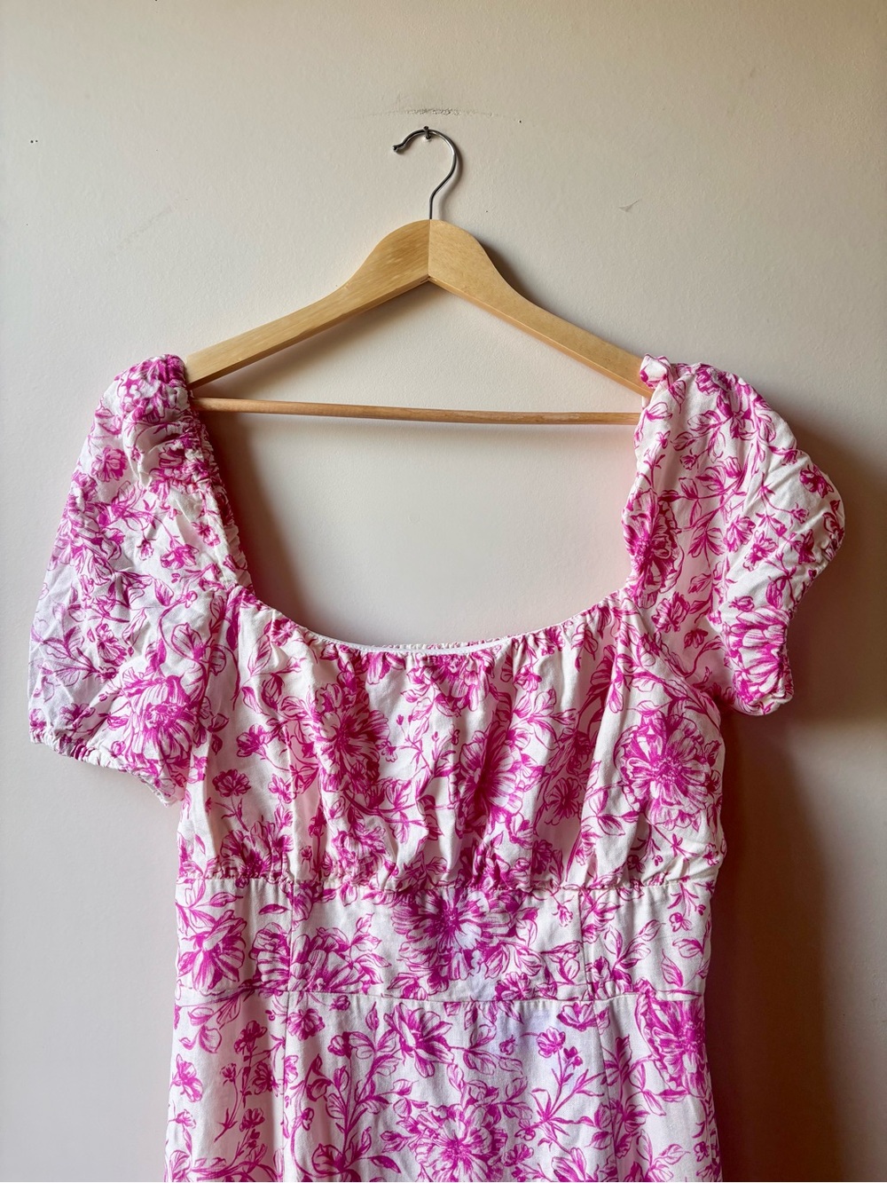 LONDON TIMES | floral puff sleeve dress | size 16 - Picture 5 of 8